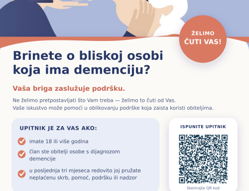 Poziv na uključivanje u anketno istraživanje „Iskustva i potrebe članova obitelji koji skrbe o osobi s demencijom“