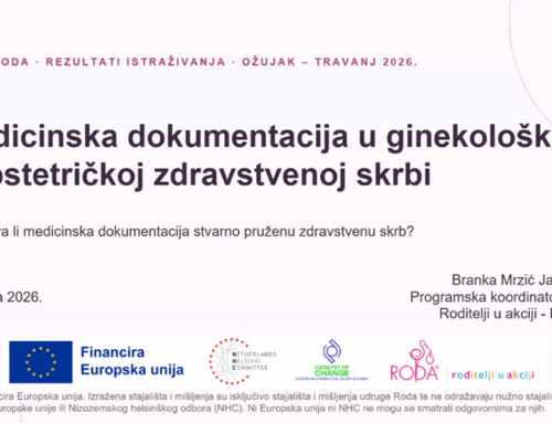 Udruga Roda predstavila rezultate istraživanja o usklađenosti medicinske dokumentacije s ginekološkim postupcima